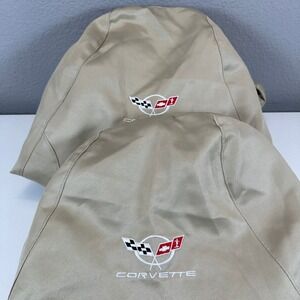 Corvette Embroidered Seat Protectors Logo Standard or Sport General Motors GM